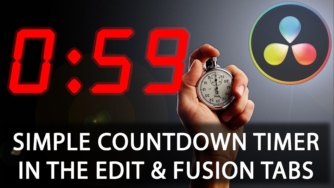 free davinci resolve countdown timer