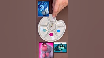 Inside out2 💙🩷🩵 color mix . #tiktok #asmr #shorts #short #satisfying #colormixing #funny #acrylic