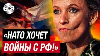 «США хотят залить кровью всю Европу» - Захарова о позиции Вашингтона по Украине