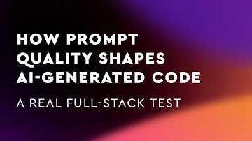 How Prompt Quality Shapes AI-Generated Code: A Real Full-Stack Test