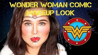 COMIC WONDER WOMAN MAKEUP LOOK|WEHNLUSTRE|2019