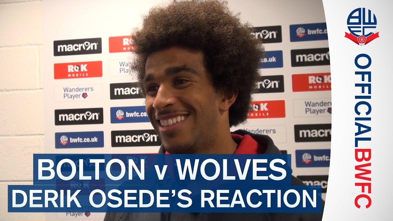 BOLTON v WOLVES | Derik Osede's reaction football score