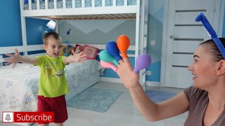 Learn Colors with Balloons! Kids and mommy have fun playtime with color song! |DagaWorld|