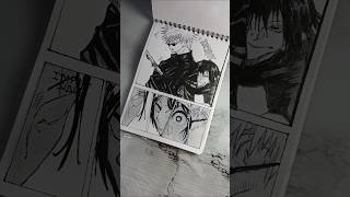 Manga drawing from jujutsu kaisan gojo and geto drawing | #trending #gojo #geto #manga #art