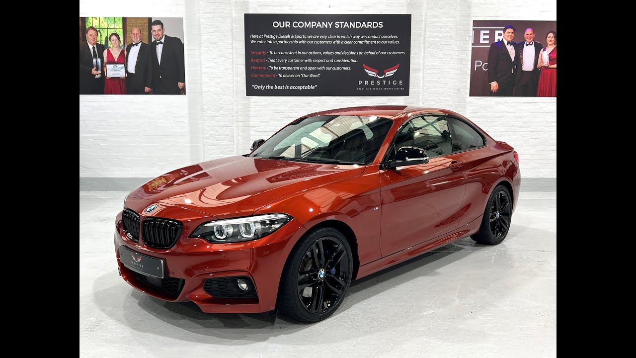 BMW 230i M Sport Auto Sunset Orange Adaptive Led Lights Professional ...
