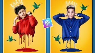 3D NEW DRIPPING EFFECT - Photo Editing Tutorial in Picsart Step by Step in Hindi 2020