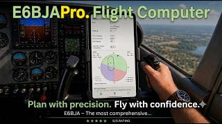 Flight Planning App E6BJA - Ultimate Flight Computer - E6-B / CX-3 and more #pilottraining #pilot