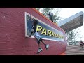 Climbing a 10 foot wall PARKOUR 2020 VLOG - Thunder Freerunning