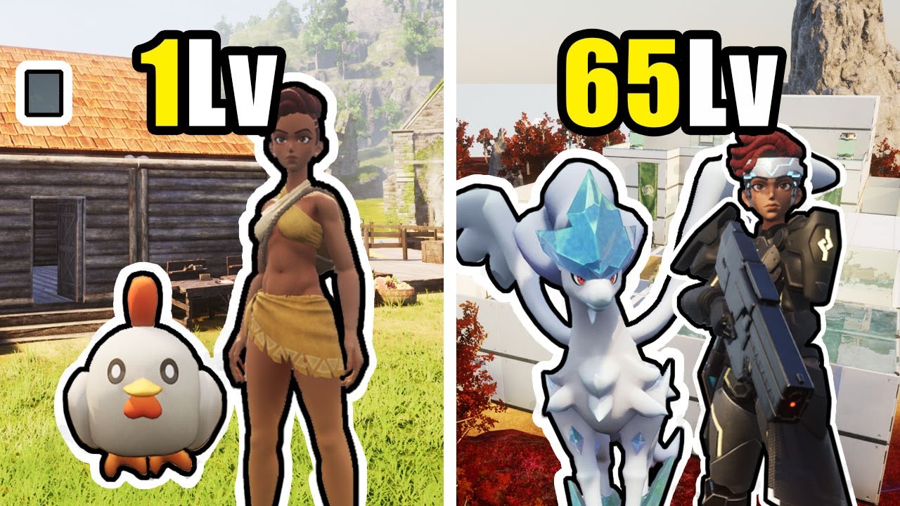 팰월드 1레벨부터 65레벨까지의 여정