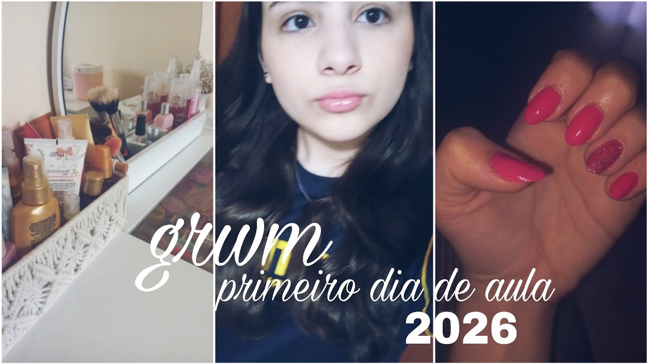 Meu primeiro dia de aula de 2026~ grwm ensino médio