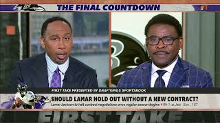 Stephen A. & Michael Irvin debate Lamar Jackson's potential holdout before a new deal | First Take