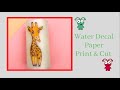 How to use Waterslide Paper with Print & cut