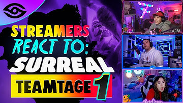 FAMOUS Fortnite Streamers React to Surreal Teamtage #1... (INSANE Reactions)
