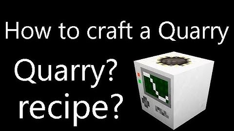Tekkit - How to make a Quarry (simple)