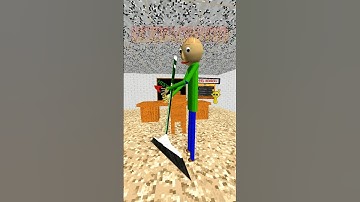 Baldi uses Gotta Sweep as a broom 🧹💀 - #baldibasics #animation #videogames