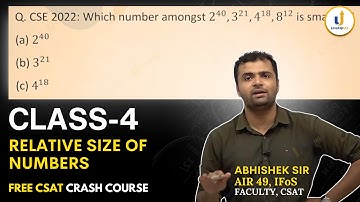 🔴Class 4: CSAT Crash Course for UPSC Prelims 2024 | Abhishek sir, UPSC AIR 49 IFoS | Marathon series