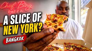 Trying New York-Style Pizza in Bangkok | Chef Bing Pizza Taste Test