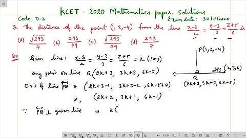 The distance of the point (1,2,-4) from the line x-3