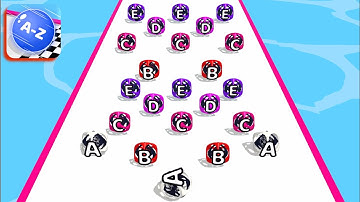 A-Z Run ☄️🔮 Gameplay : All Levels Android, iOS Walkthrough Ball Run Mobile Game NEW UPDATE