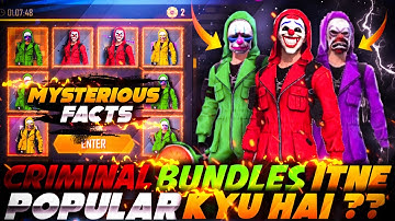 CRIMINAL BUNDLE ITNE POPULAR KYU HAI ??🤔🤔 UNKNOWN AND MYSTEROIOUS FACTS 🤔 GARENA FREE FIRE