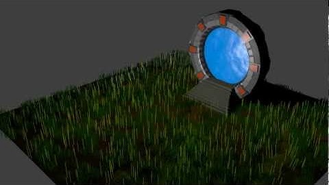 Blender, stargate with event horizen