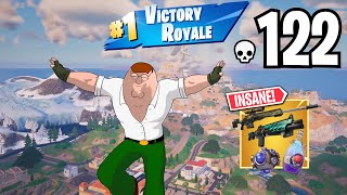 122 Elimination PETER GRIFFIN Solo vs Squads WINS Full Gameplay (NEW FORTNITE CHAPTER 5 SEASON 2)!