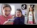 REACTING TO MY LITTLE SISTER'S TIK TOKS DRAFTS!! **EXPOSED** | CILLA AND MADDY