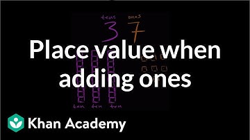 Understanding place value when adding ones | Early Math | Khan Academy
