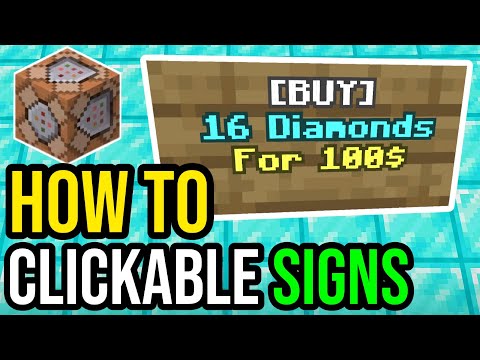 How To Make CLICKABLE SIGNS! | Minecraft PS/Xbox/PE - No Mods!