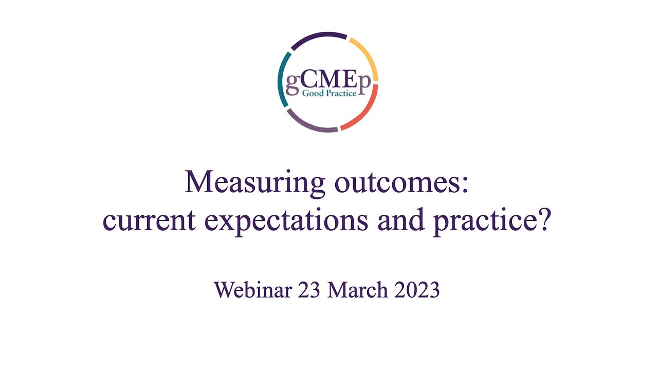 Measuring outcomes: current expectations and practice - YouTube