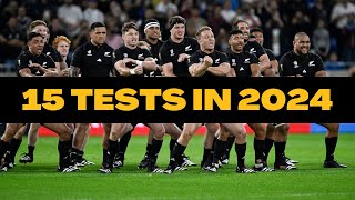 ALL BLACKS 15 TESTS IN 2024