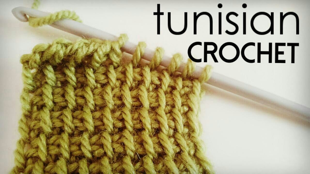 HOW to TUNISIAN CROCHET - Beginner Tunisian, Tunisia, Afghan Simple Stitch,  TSS, Tunecino 