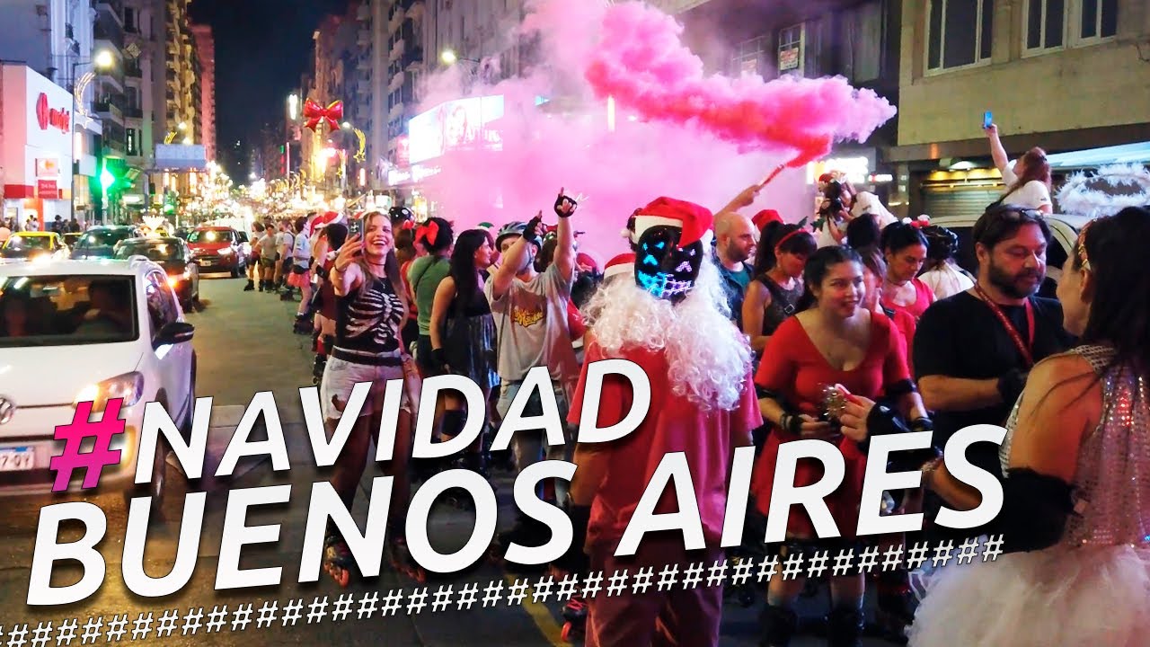 Recorriendo NOCHE NAVIDEÑA EN BUENOS AIRES  I ARGENTINA I 4K Walking Tour VLOG
