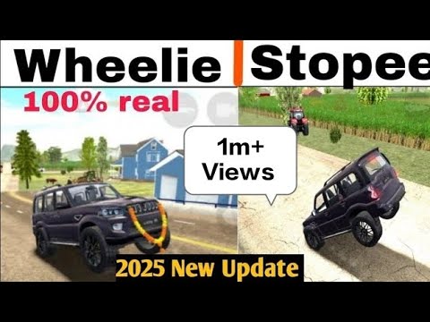Stopee How to do Wheelie and stopee in Indian car simulator 3d || 100% real ...