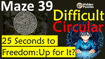 Difficult Circular mazes Maze 39