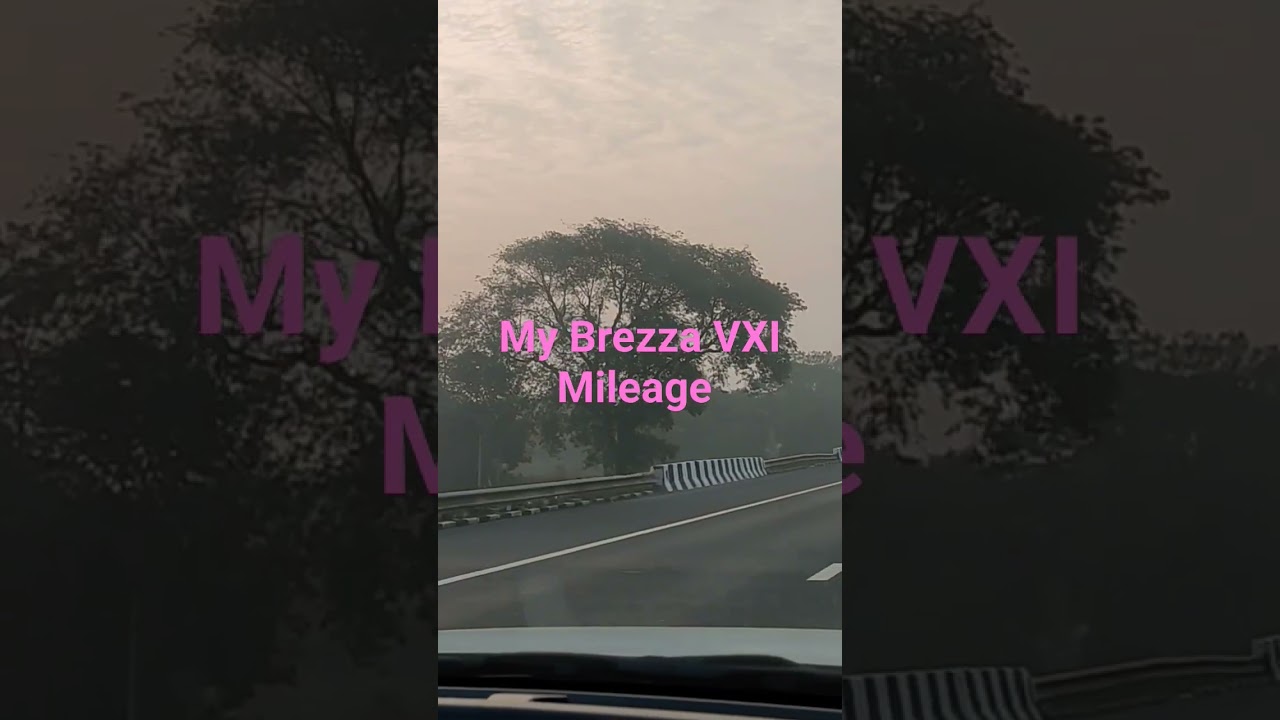 Brezza VXI Petrol Mileage test on Express Highway