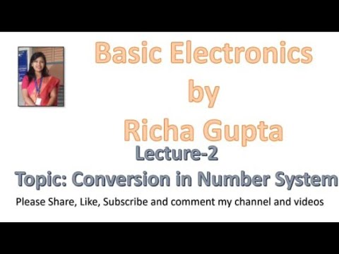 Conversion in Number System 2nd Video | Number system in electronics by ...