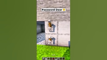 Password Door Minecraft, #shorts #video