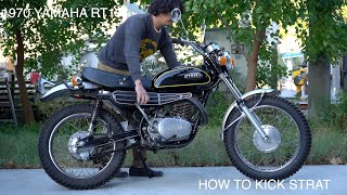 HOW TO START  1970 YAMAHA RT1 エンジン始動がすごく簡単になる方法