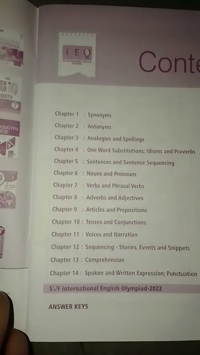 international English Olympiad book class 7 (IEO)