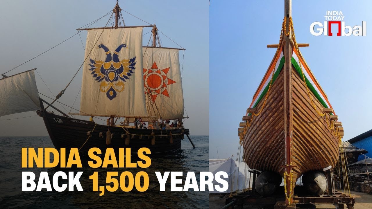 INSV Kaundinya Sets Sail: India Revives 1,500-Year-Old Engine-Less Ship to Oman | India Today Global