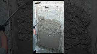 Reboco Projetado  #reboco #construction #chapisco #work #argamassa #obra #satisfying