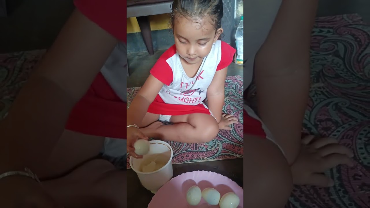 Boiled egg pilling perfectly done 👍