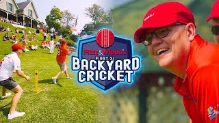 Backyard Cricket with the Prime Minister on Fitzy &amp; Wippa