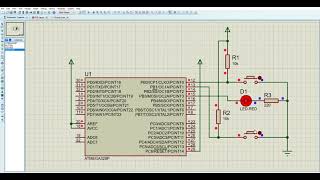 Assignment 11 - Sleep mode & Power Management with AVR ( Simulation in Proteus 8 Professional) screenshot 4