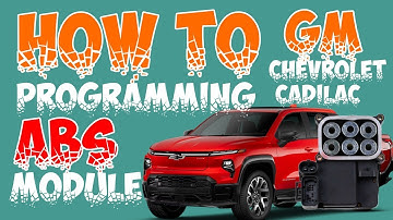How To Programming a Gm Chevrolet Cadilac ABS Module