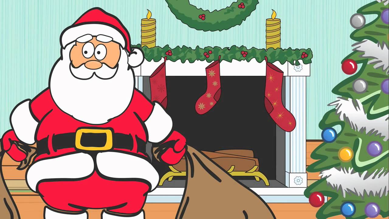 Dancing Santa Claus Cartoon - YouTube