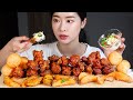 60계치킨 간지윙봉 고추윙봉 치즈볼 고추마요네즈 리얼사운드먹방/CHICKEN WINGS CHEESE BALLS CHILI MAYO SAUCE Mukbang Eating Show