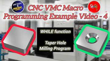 Program Example: 4 #while_loop #tapermilling #macros #programming #variables #programming #vmc #cnc 