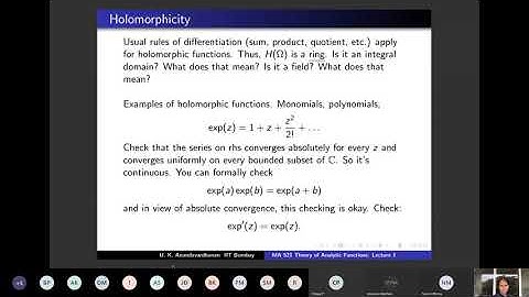 MA521 Theory of Analytic Functions Lecture 1 part 2